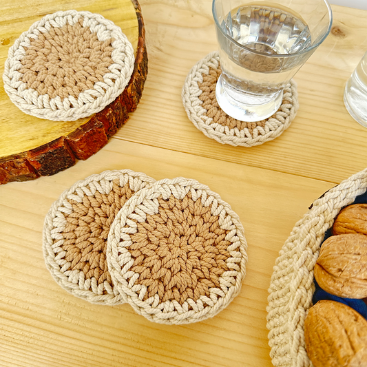 Round Crochet Coasters